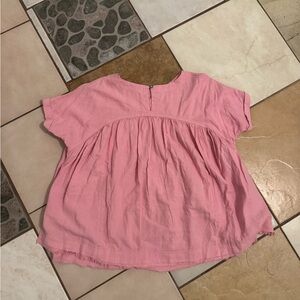 We The Free Pink Short-Sleeve Peasant Top